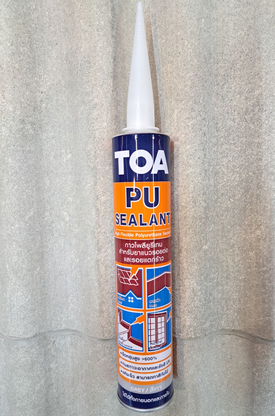 ทีโอเอ พียู ซีลแลนท์ อุดรอยต่อ 310มล. #สีเทา