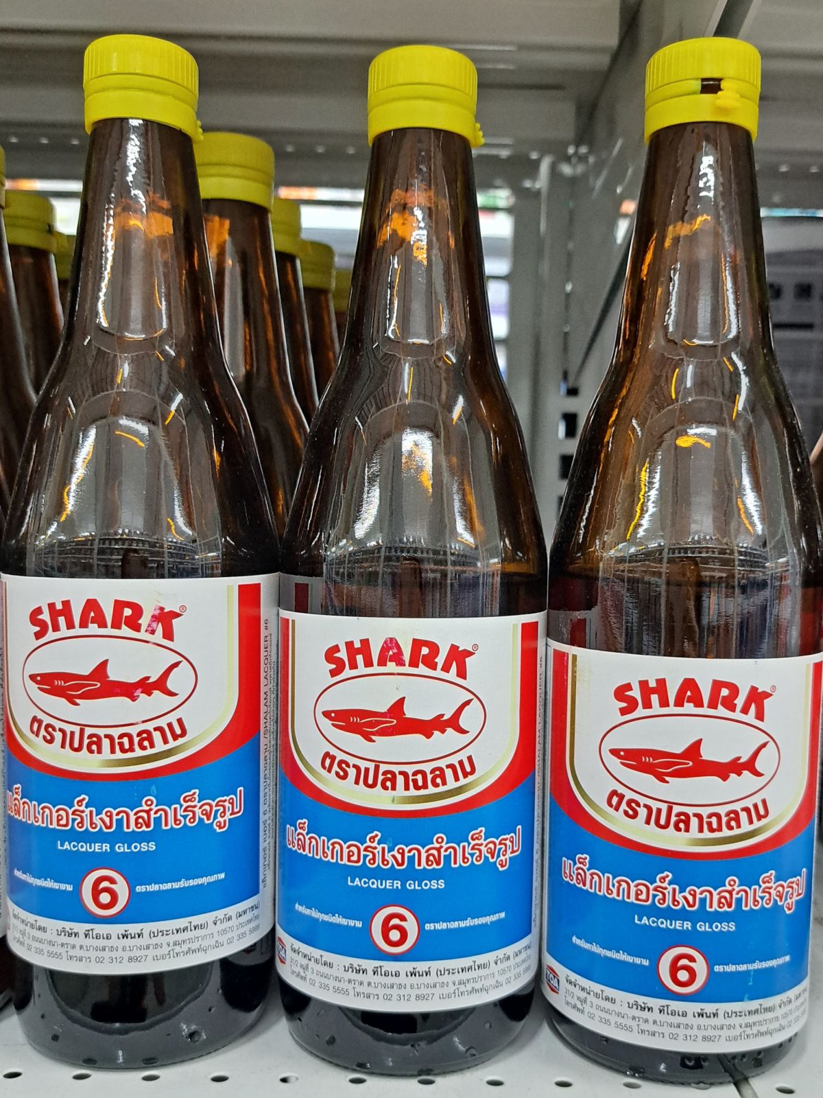 แลคเกอร์เงา ปลาฉลาม ขวดใหญ่#6