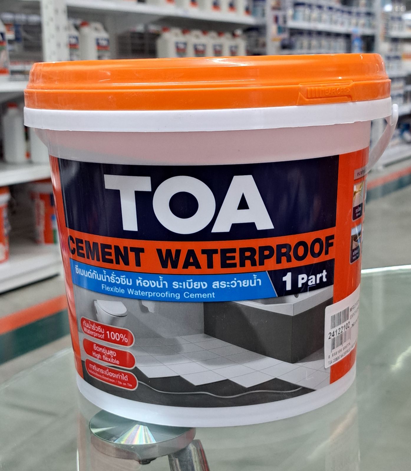 ซีเมนต์กันซึม ชนิดยืดหยุ่น ส่วนผสมเดียว 4 กก. TOA