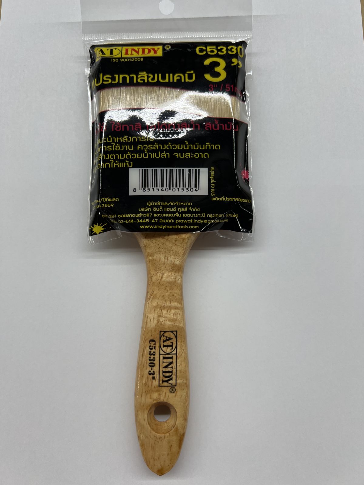 C5330 แปรงทาสีขนเคมี ขนาด 3" AT INDY