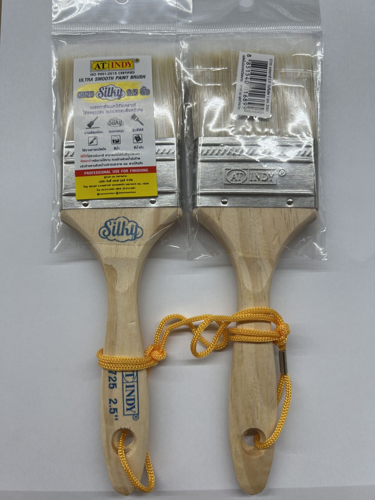 C725 แปรงทาสีขนเคมีสังเคราะห์ ขนาด 2.5" AT INDY