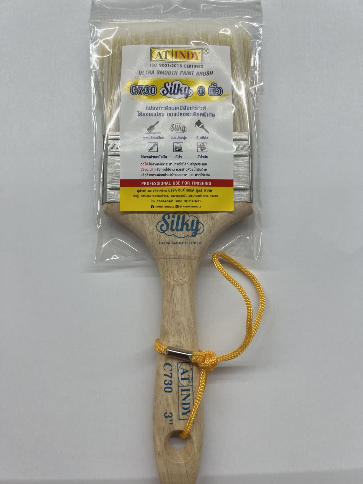 C730 แปรงทาสีขนเคมีสังเคราะห์ ขนาด 3" AT INDY
