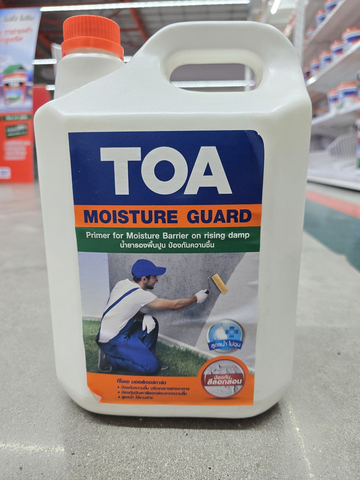 ทีโอเอ น้ำยารองพื้นปูน ป้องกันความชื้น Moisture 5 ลิตร