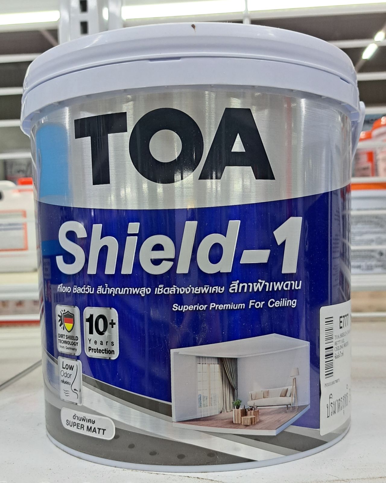 ทีโอเอ ชิลด์วัน นาโน ด้าน ทาฝ้าเพดาน 1 กล. #E777
