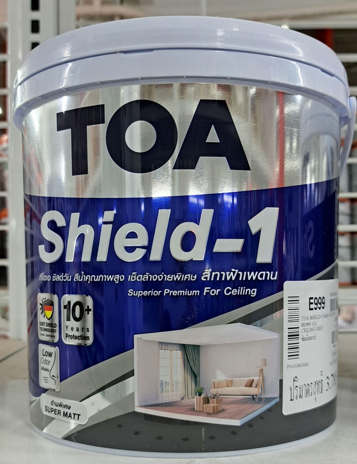 ทีโอเอ ชิลด์วัน นาโน ด้าน ทาฝ้าเพดาน 1 กล. #E999