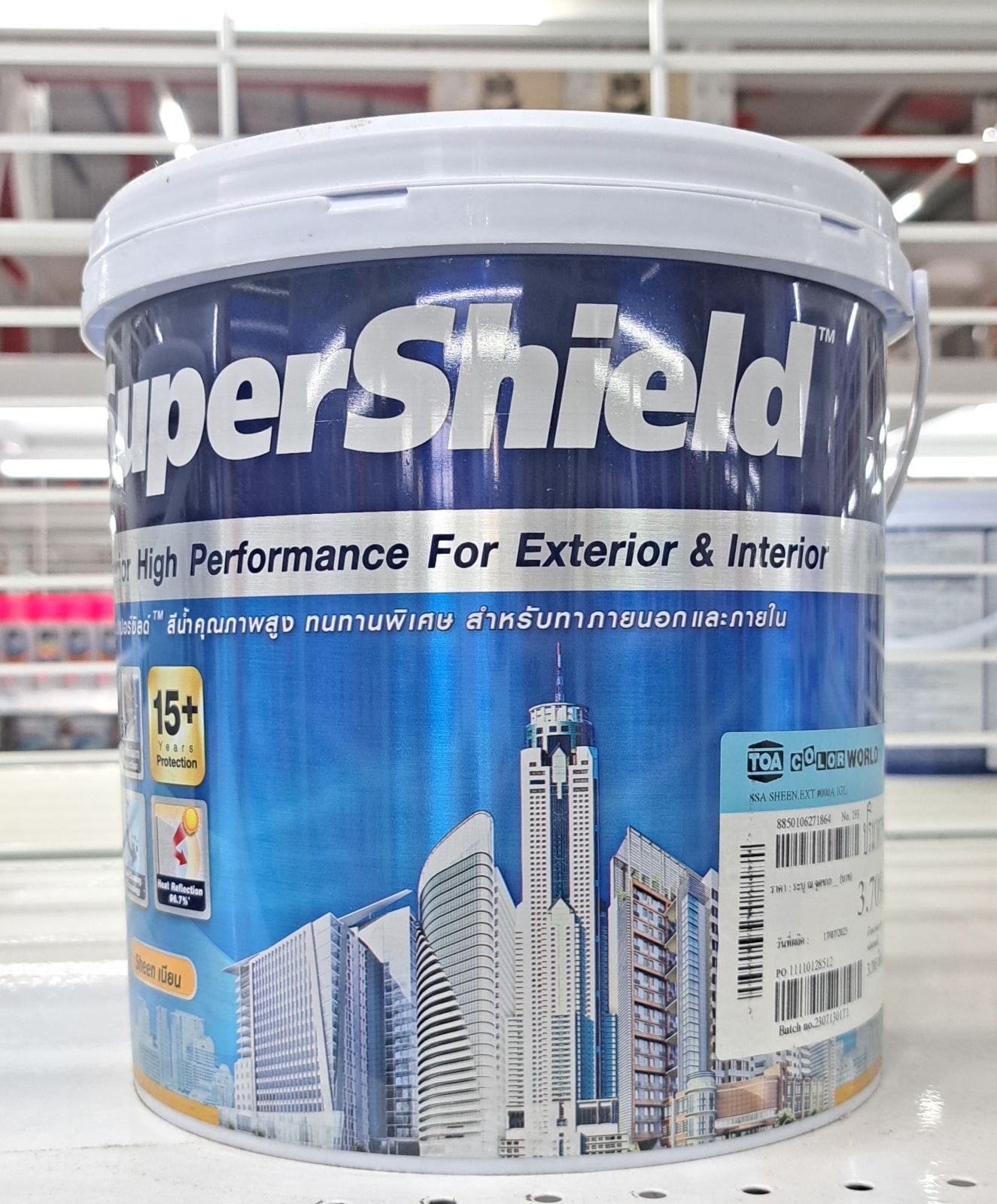 สีน้ำซุปเปอร์ชิลด์ TOA เนียน-ภายนอก 1 กล. เบส A