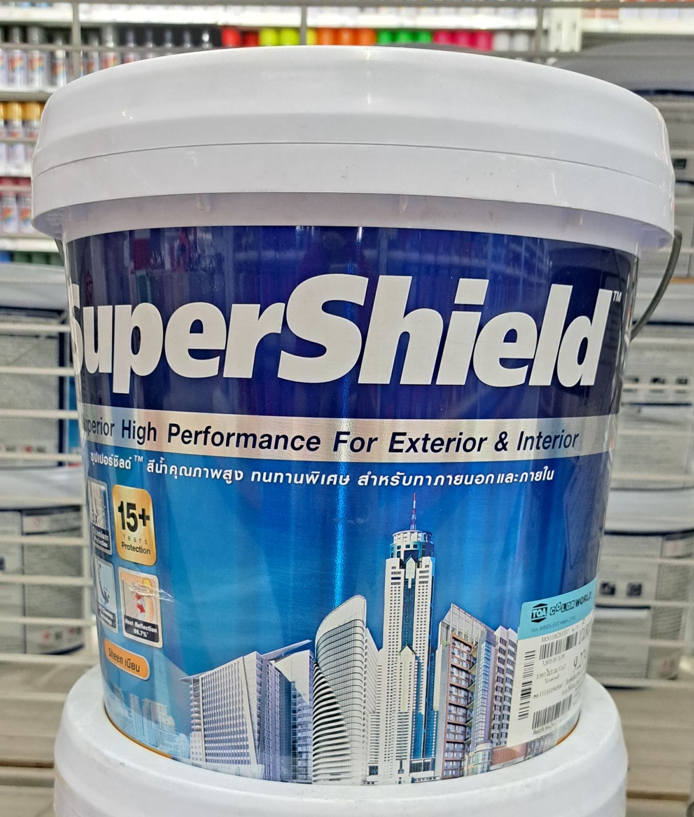 สีน้ำซุปเปอร์ชิลด์ TOA เนียน-ภายนอก 2.5 กล. เบส A