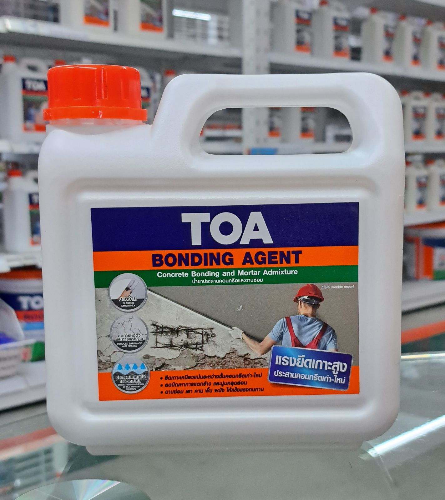 ทีโอเอ น้ำยาประสานคอนกรีต (ปูนเก่า+ใหม่) บอนด์ดิ้ง เอเจนท์ 1 ลิตร