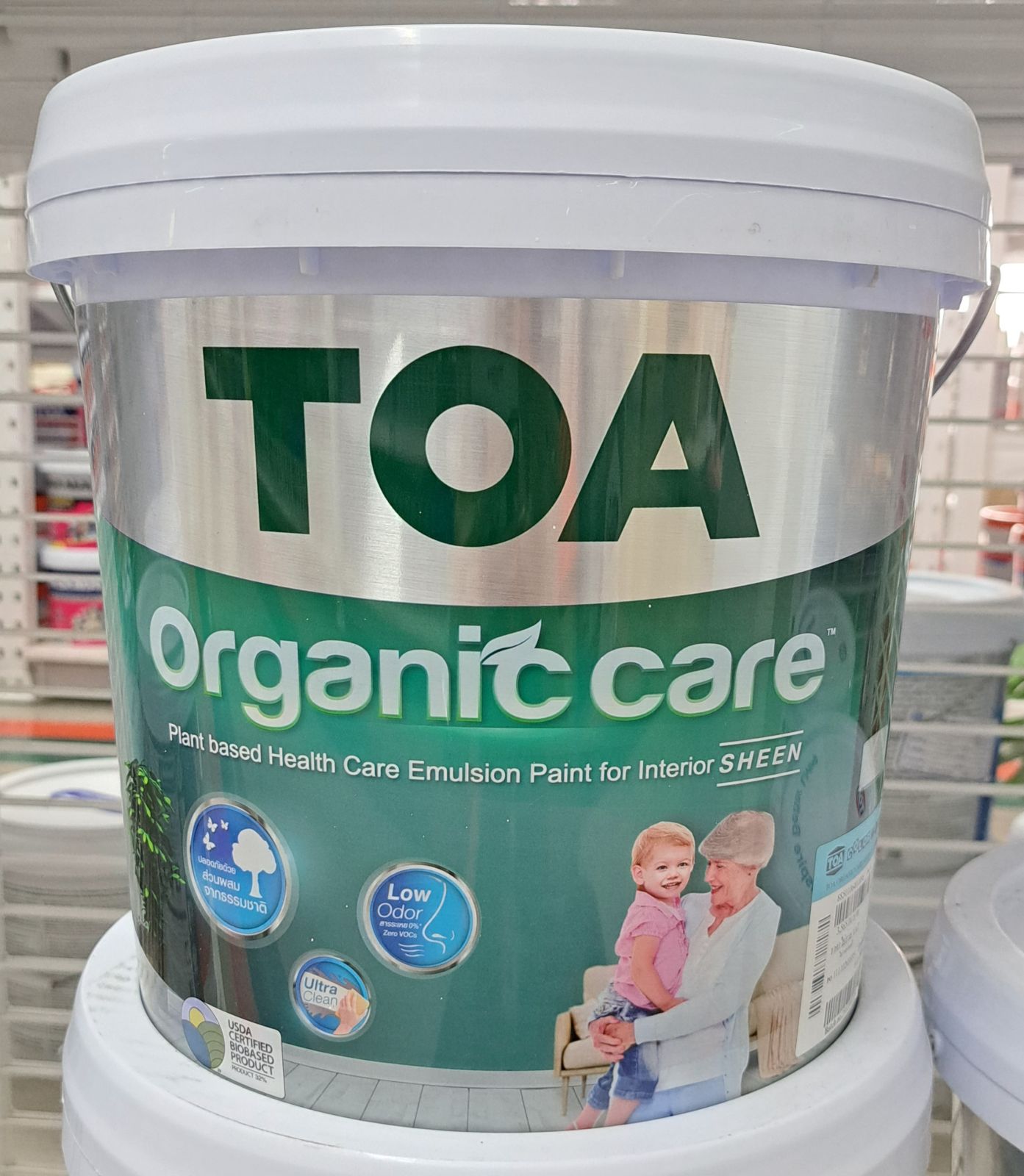 ทีโอเอ ออร์แกนิค แคร์ สีน้ำ เนียน ภายใน เบส A  9ลิตร