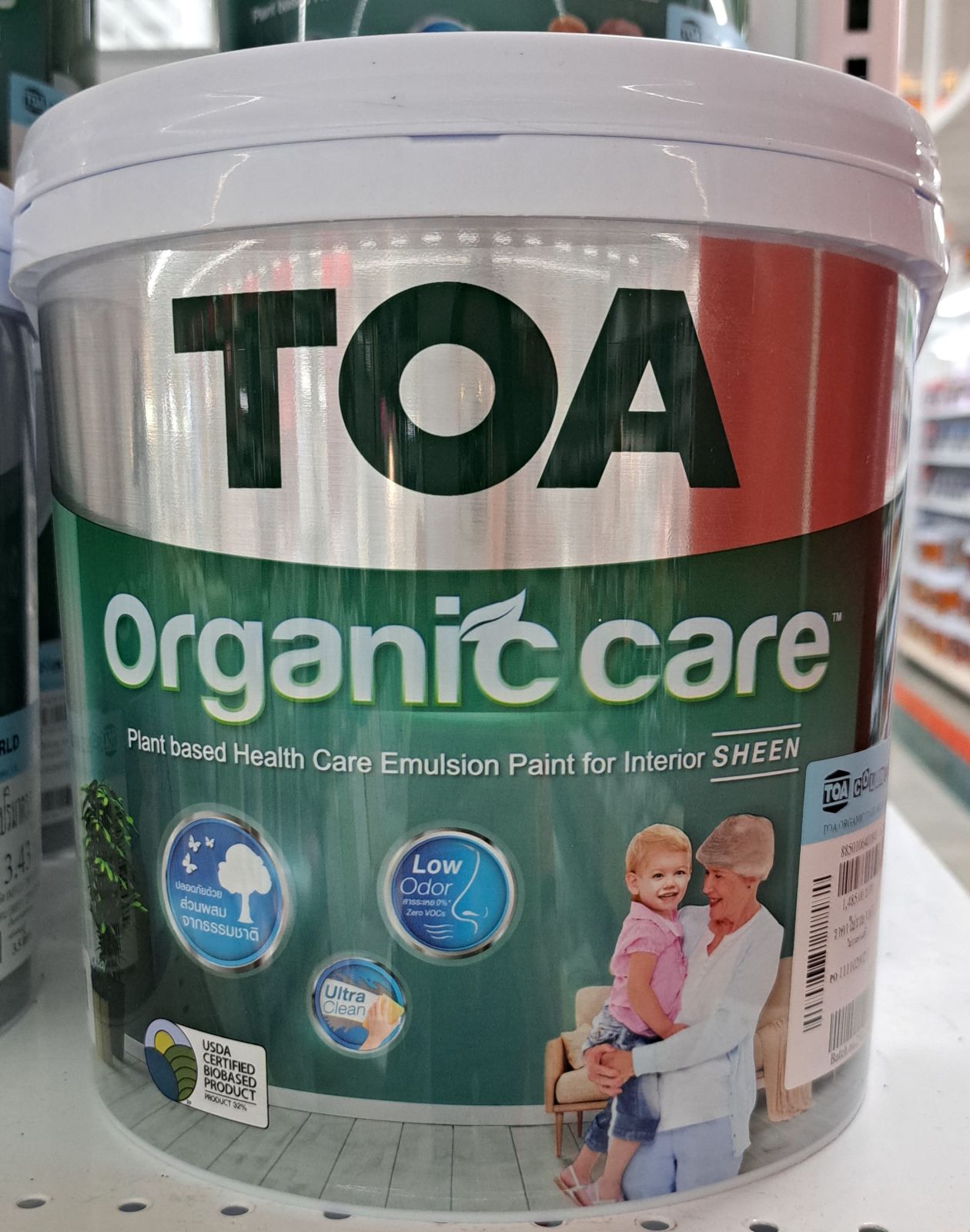 ทีโอเอ ออร์แกนิค แคร์ สีน้ำ เนียน ภายใน เบส A  3.5ลิตร