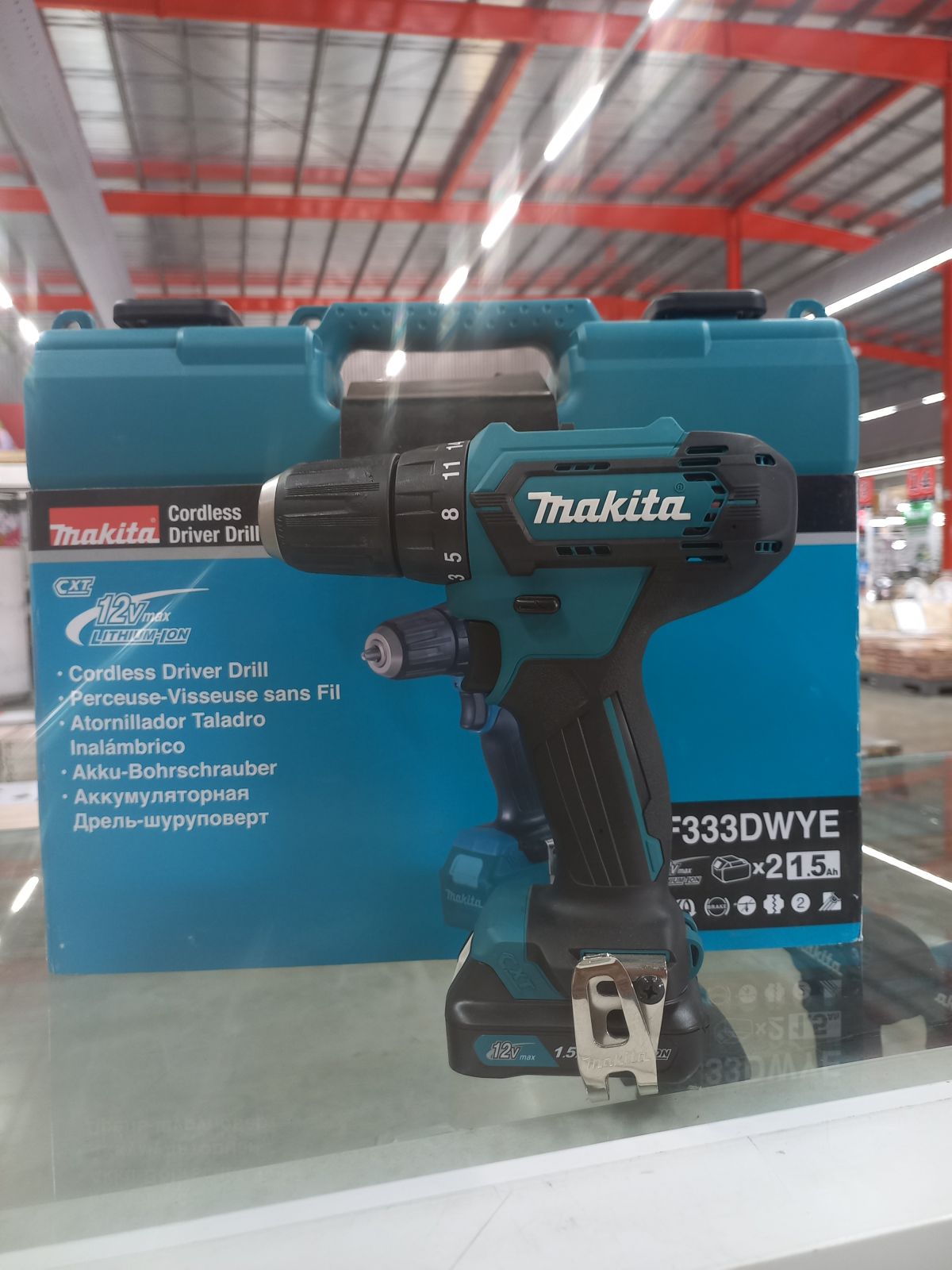 สว่านแบต ไขควงไร้สาย makita (แบต 12V 1.5 ah) DF333DWYE