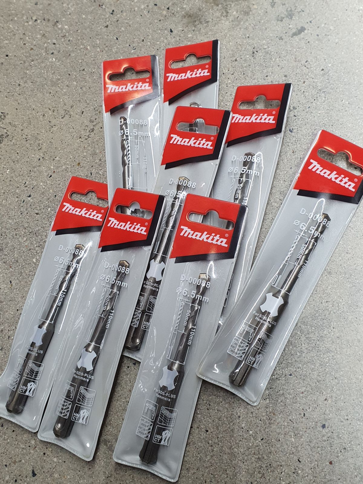 ดอกสว่านโรตารี makita แท้ 6.5*110 D-00474/D-00088