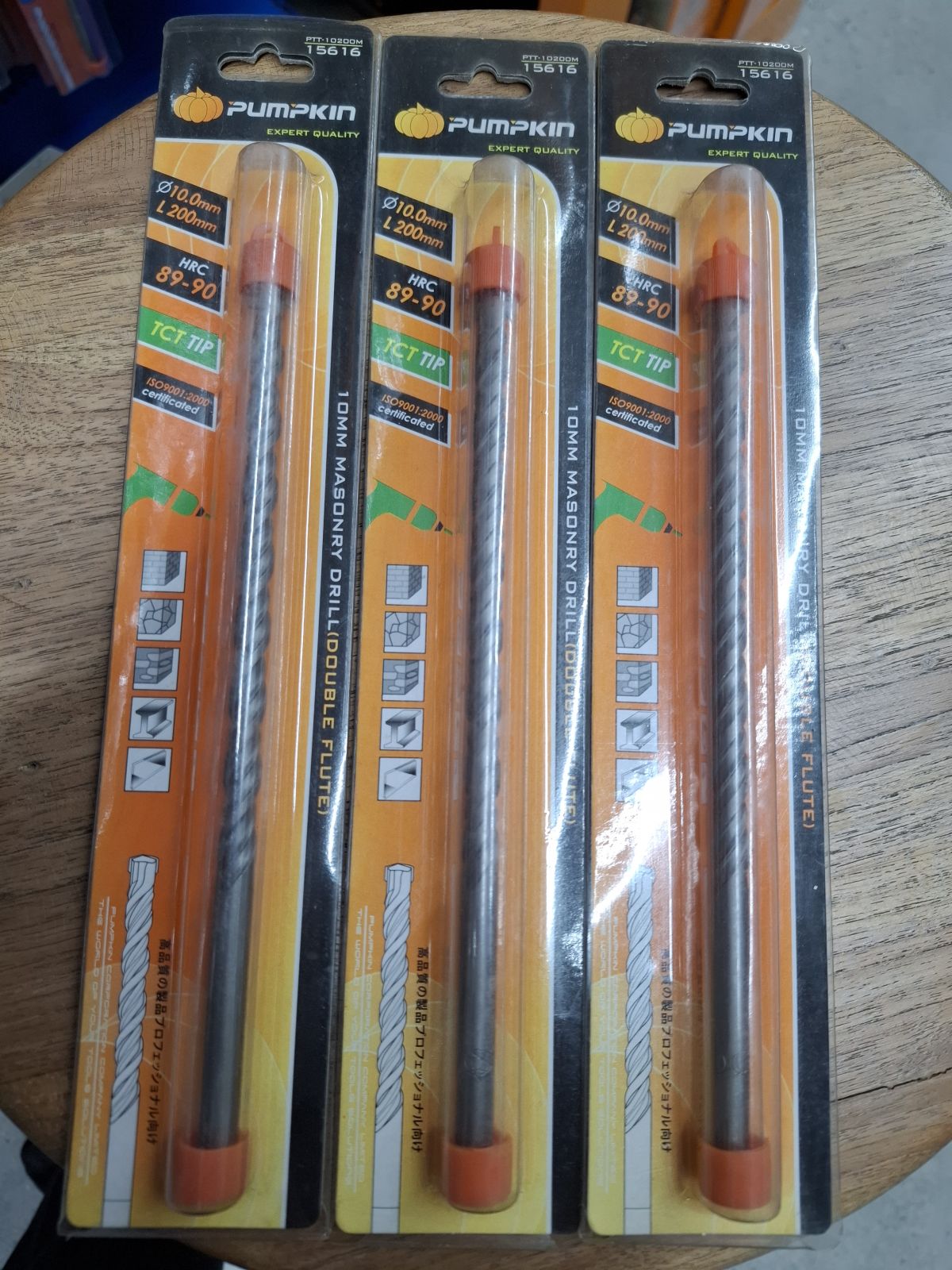 15616  ดอกสว่านเจาะปูนแกนกลม 10x200 PUMPKIN