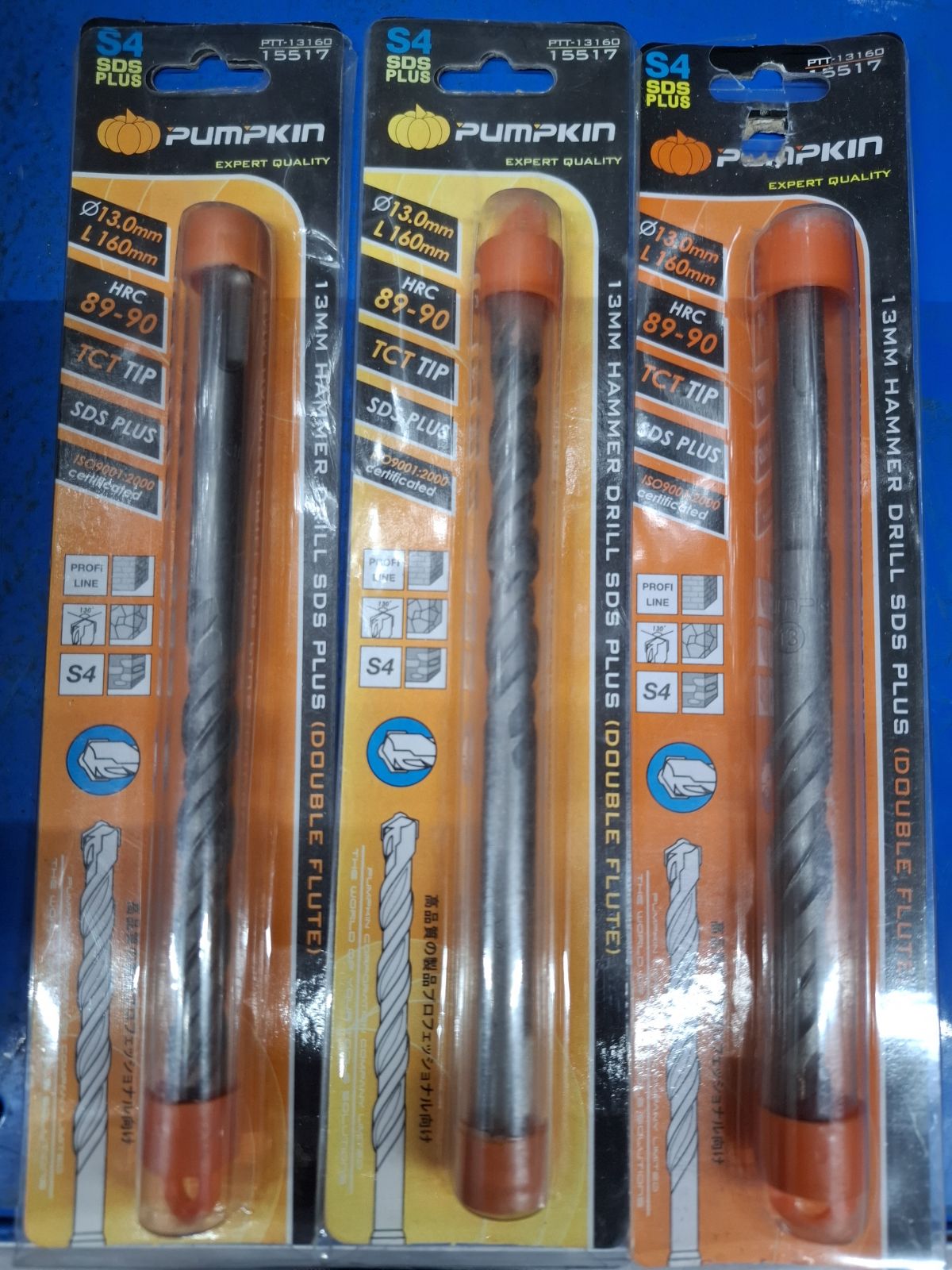 15517 ดอกสว่านโรตารี่ 13*160 mm PUMPKIN