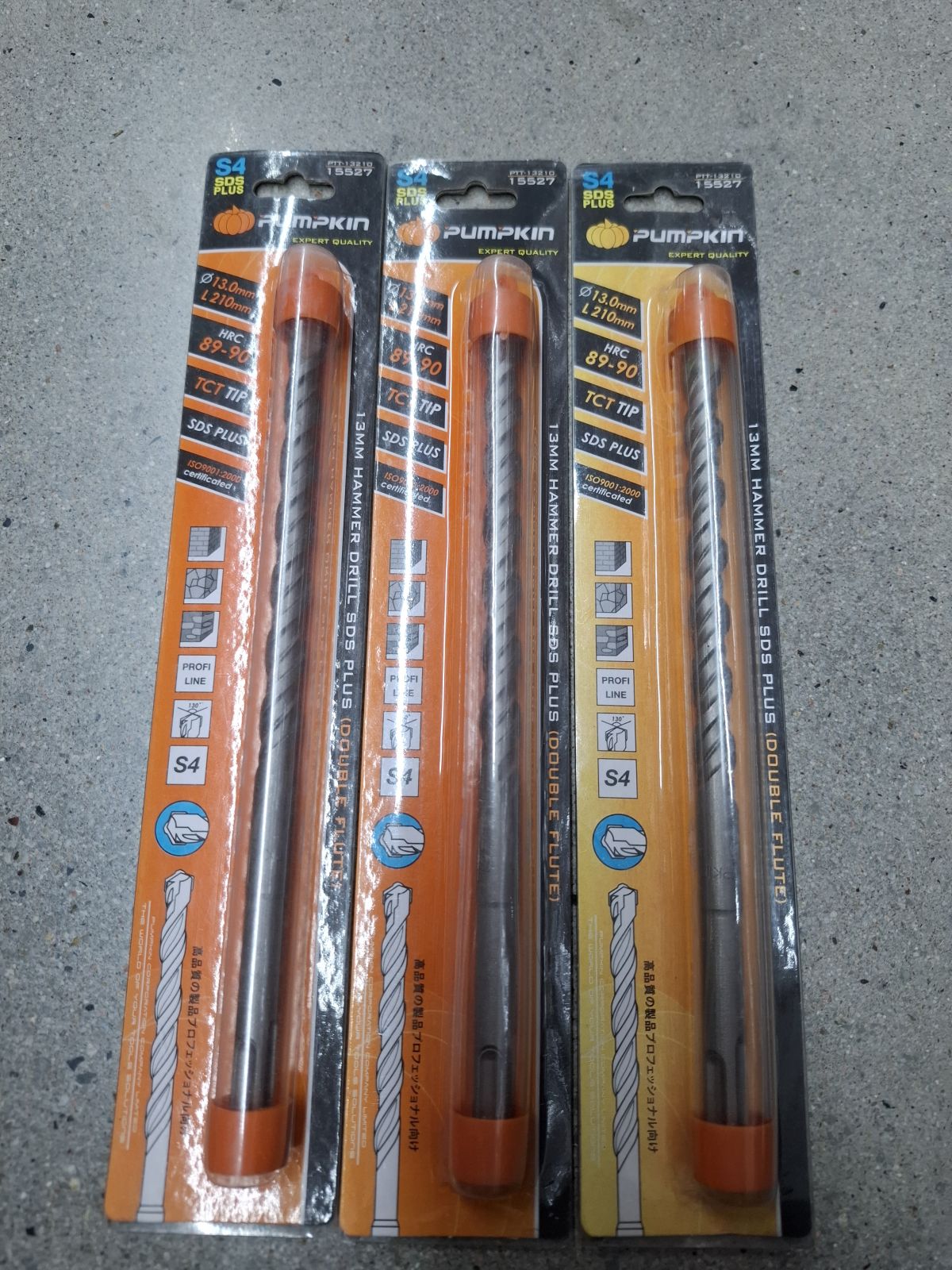 15527 ดอกสว่านโรตารี่ 13*210 mm PUMPKIN