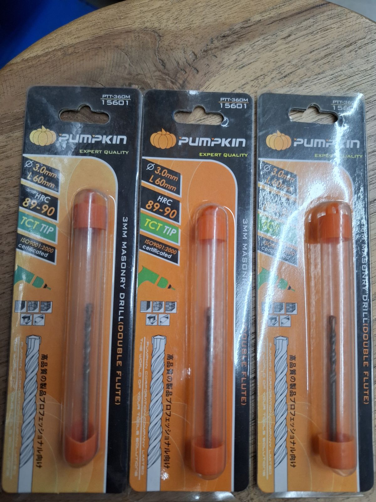 15601 ดอกสว่านเจาะปูนแกนกลม 3x60 PUMPKIN