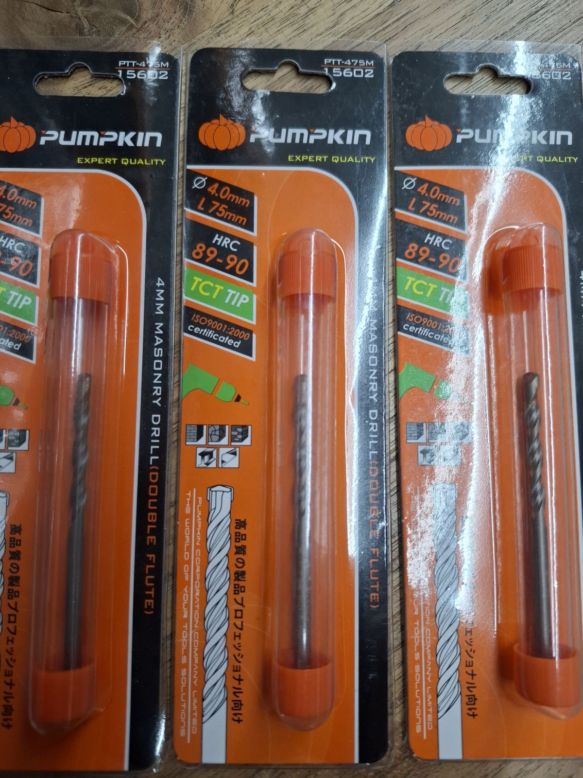 15602  ดอกสว่านเจาะปูนแกนกลม 4x75 PUMPKIN