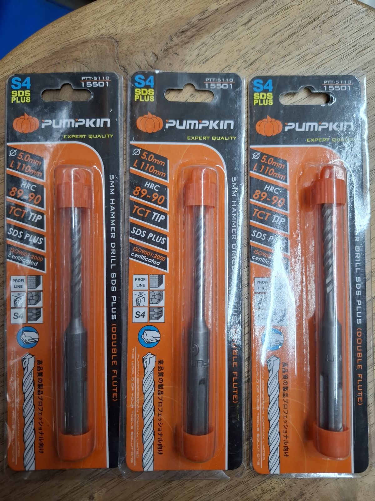 15501 ดอกสว่านโรตารี่ 5*110 mm PUMPKIN