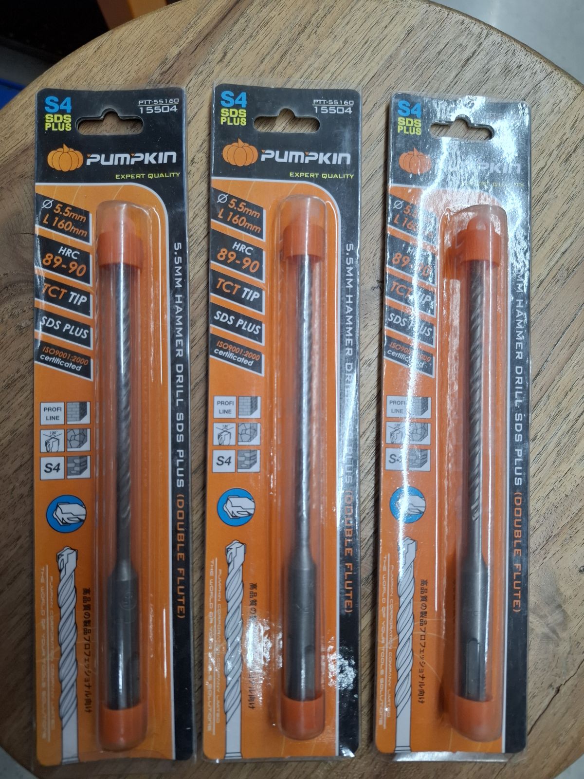 15504 ดอกสว่านโรตารี่ 5.5*160 mm PUMPKIN