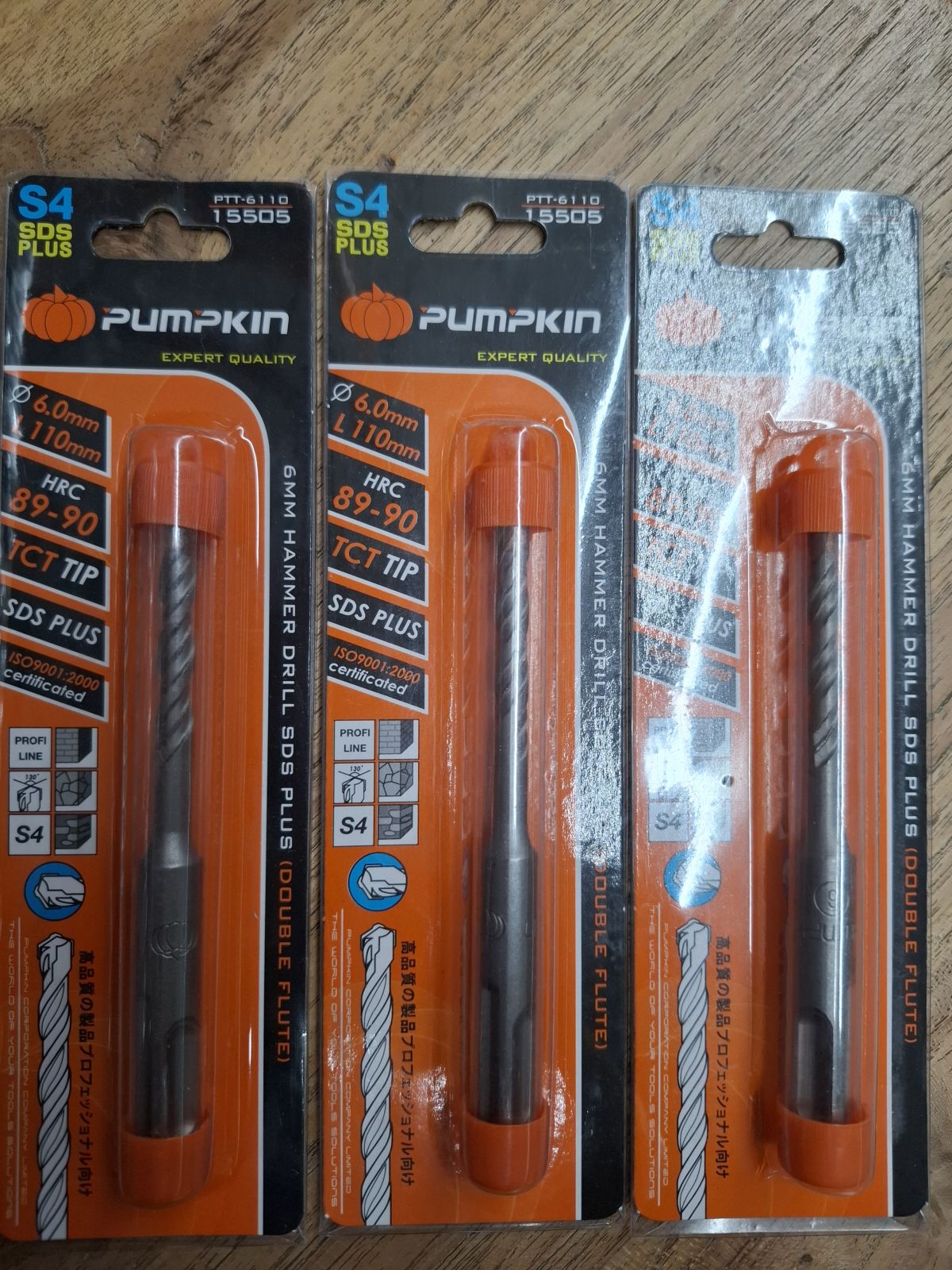 15505 ดอกสว่านโรตารี่ 6*110 mm PUMPKIN