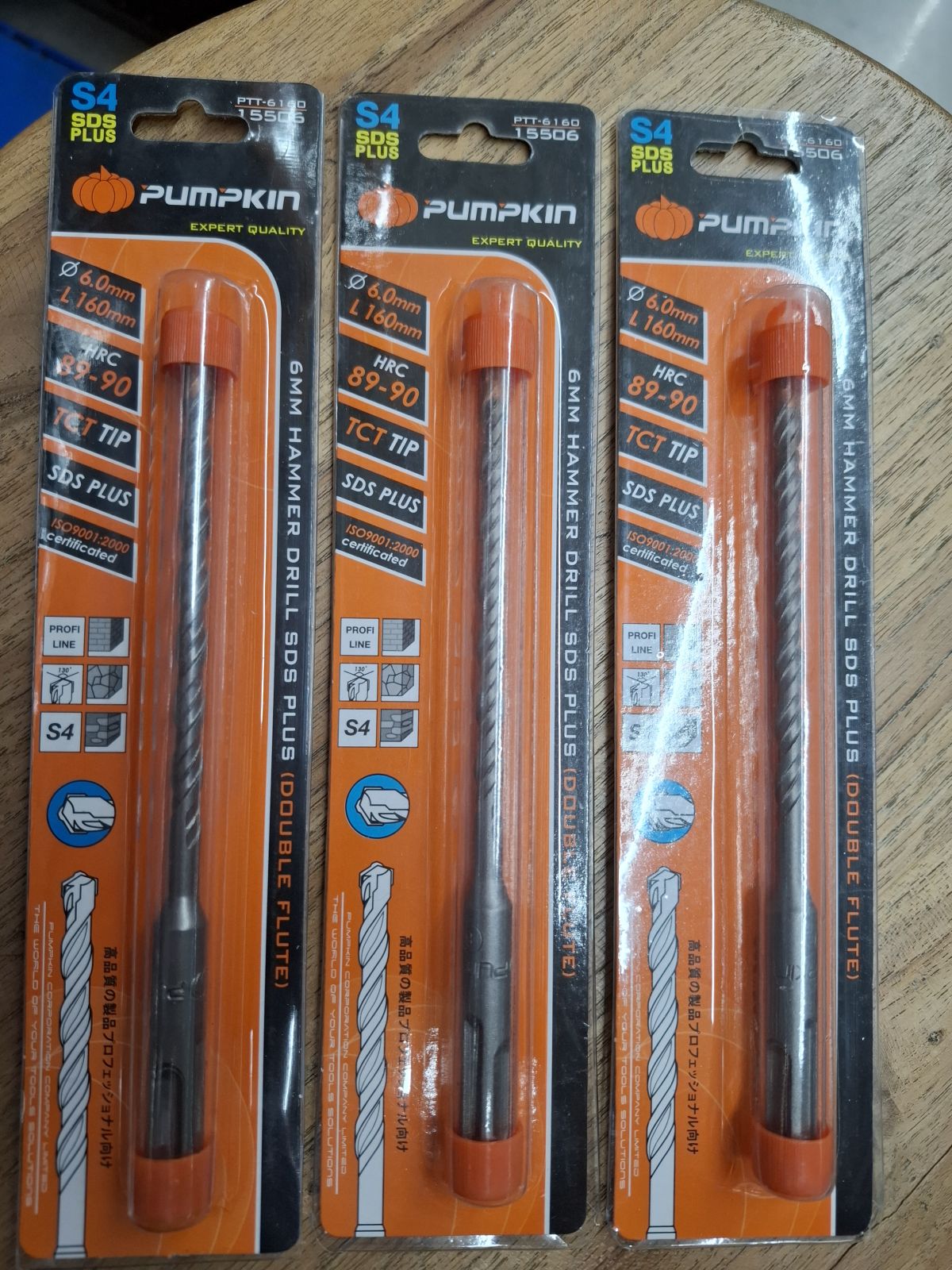 15506 ดอกสว่านโรตารี่ 6*160 mm PUMPKIN