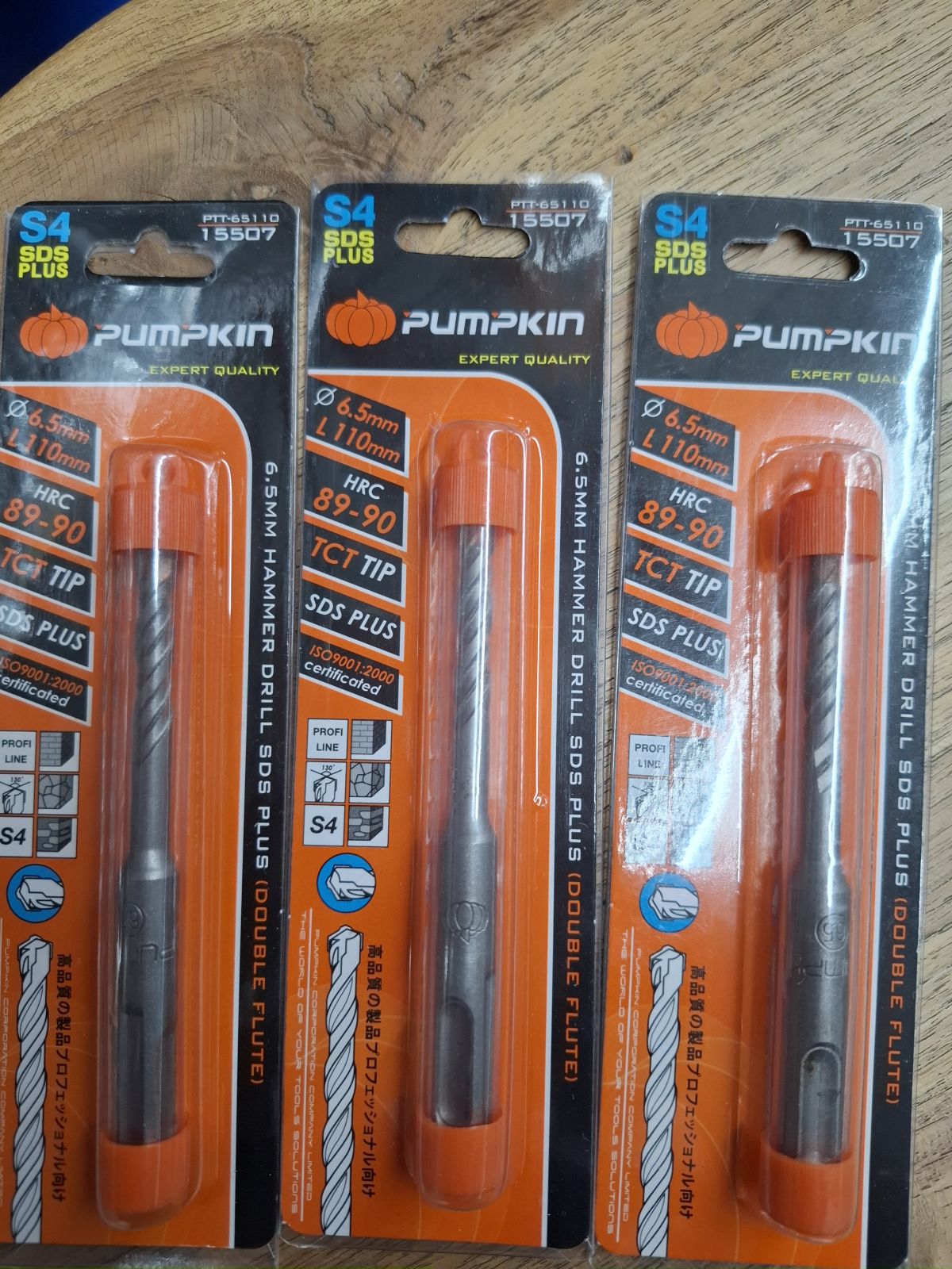 15507 ดอกสว่านโรตารี่ 6.5*110 mm PUMPKIN