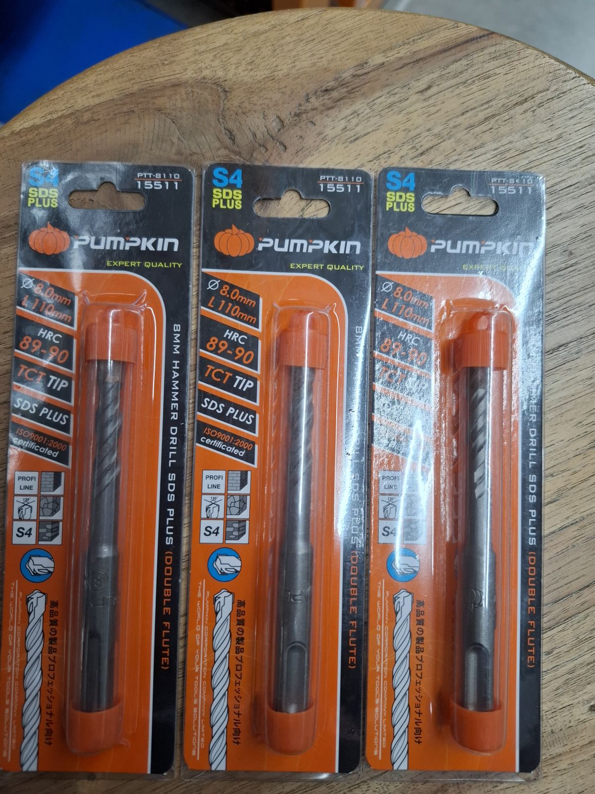 15511 ดอกสว่านโรตารี่ 8*110 mm PUMPKIN