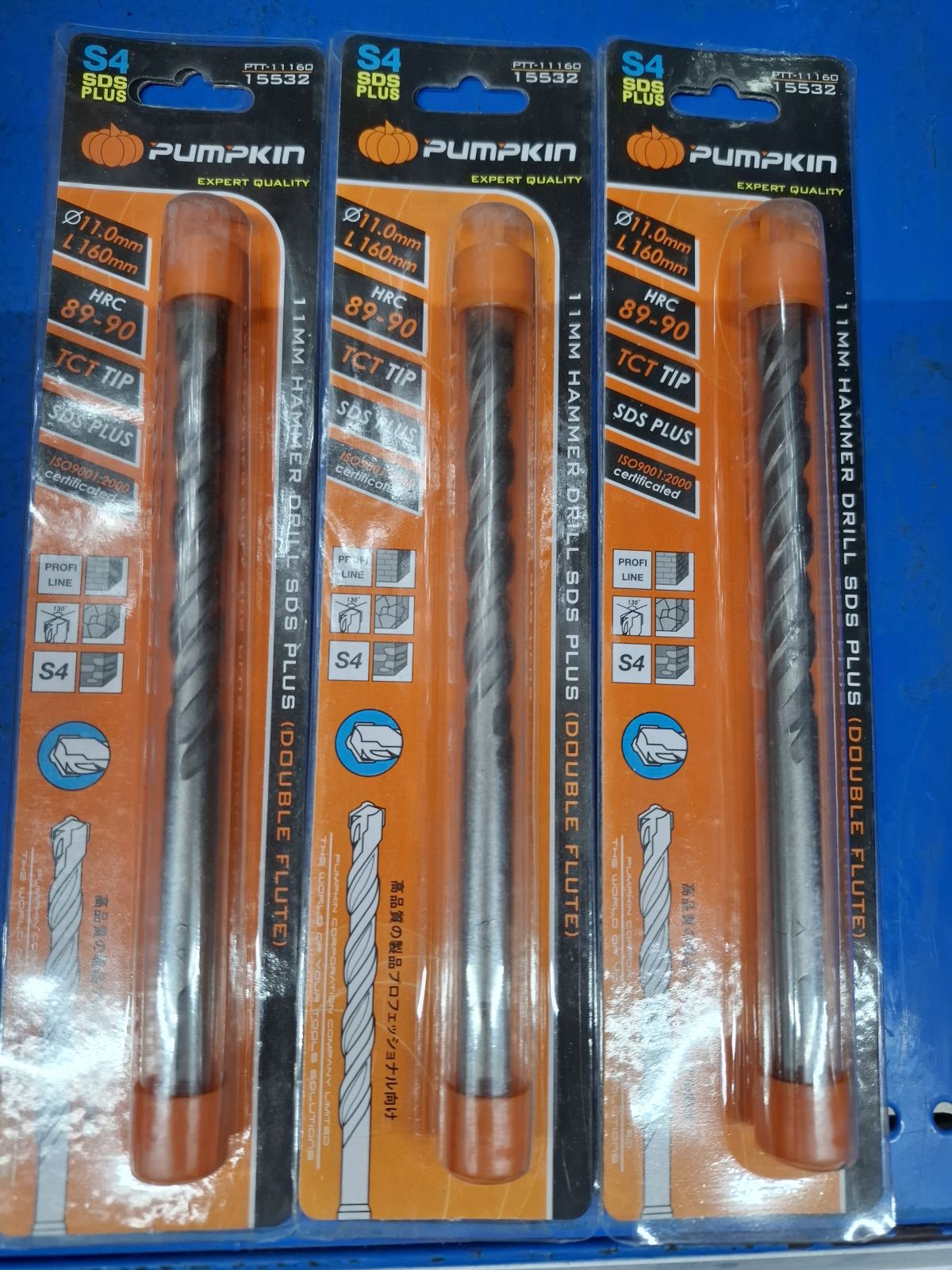 15532 ดอกสว่านโรตารี่ 11*160mm PUMPKIN