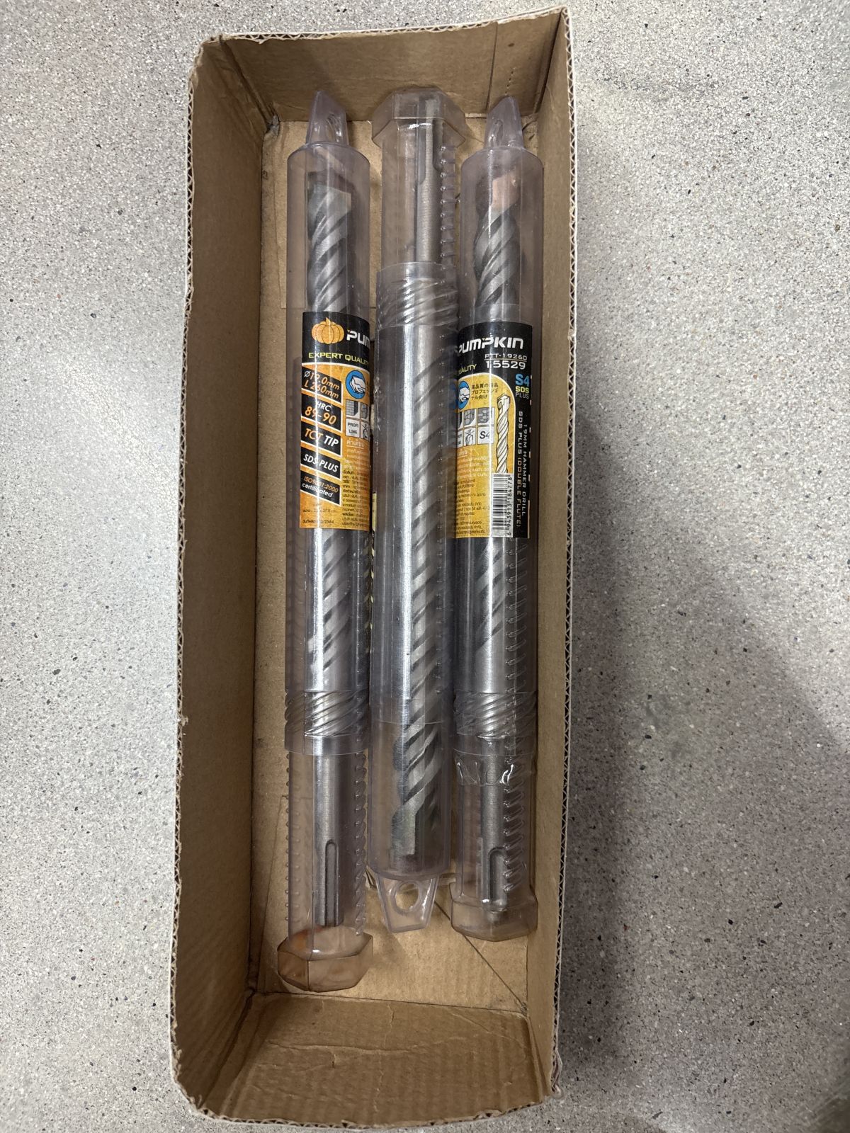 15529 ดอกสว่านโรตารี่ 19*260mm PUMPKIN