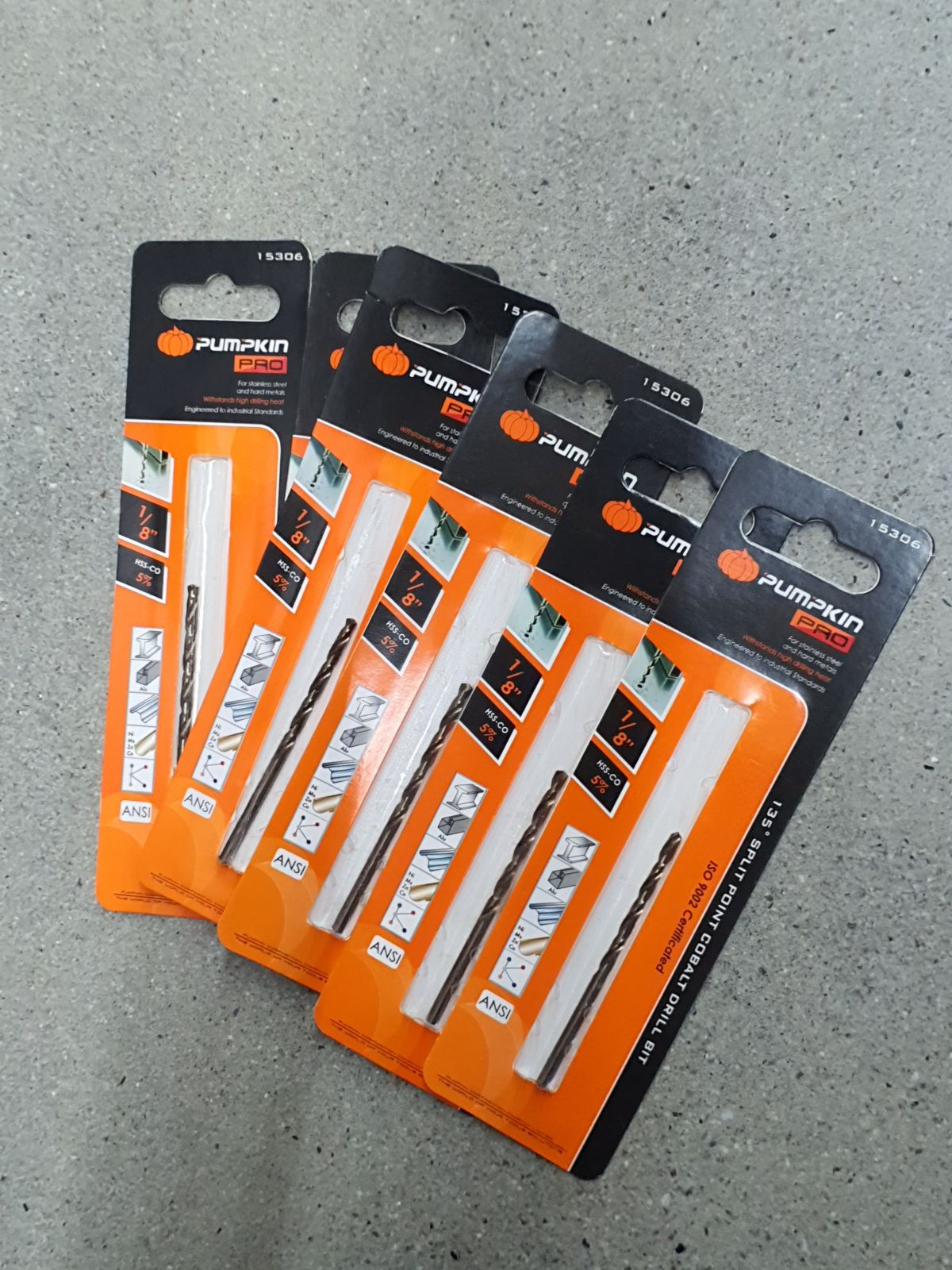 15306 ดอกสว่านเจาะเหล็ก โคบอลด์ 1/8" PUMPKIN