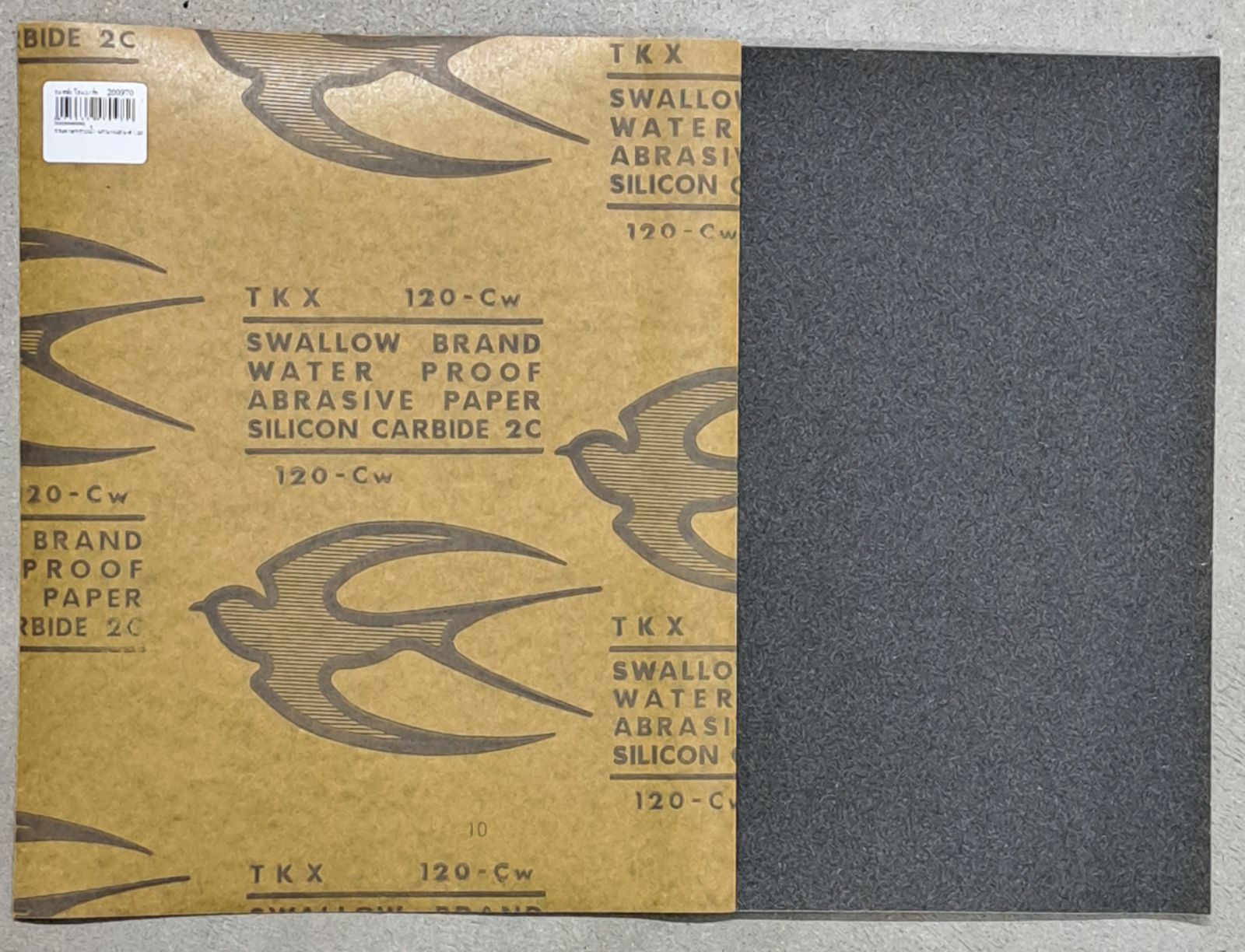 กระดาษทรายน้ำ นกนางแอ่น # 120