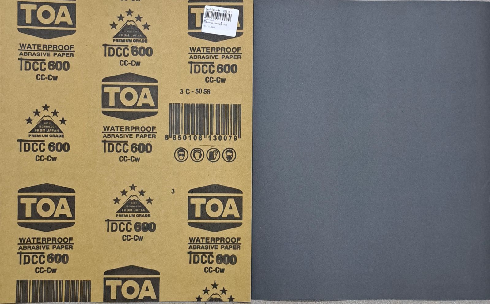 ทีโอเอกระดาษทรายน้ำDCC 9"x11"  #600