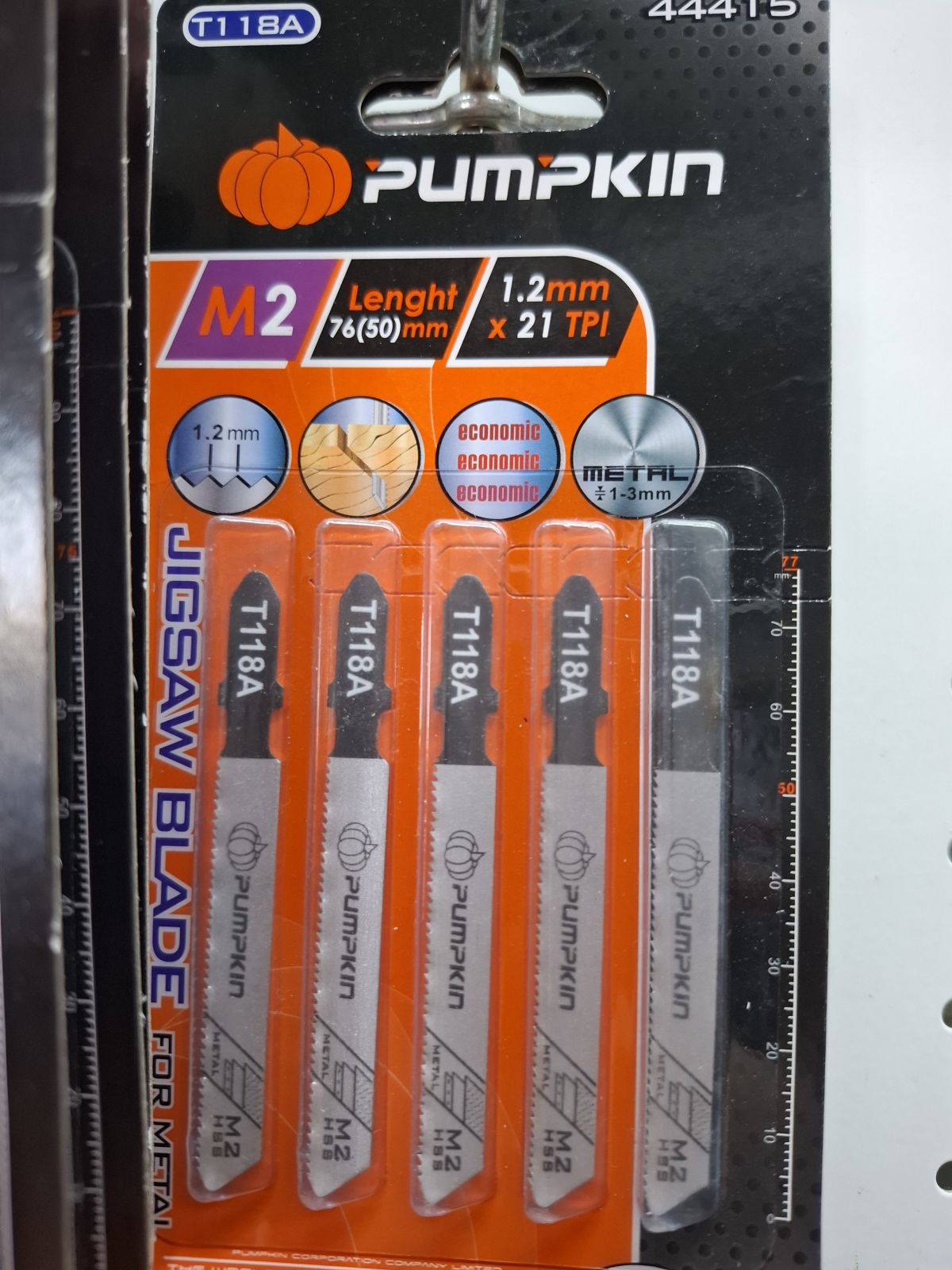 44415 ใบเลื่อยจิ๊กซอว์ T1184  PUMPKIN  (FOR BOSCH) 