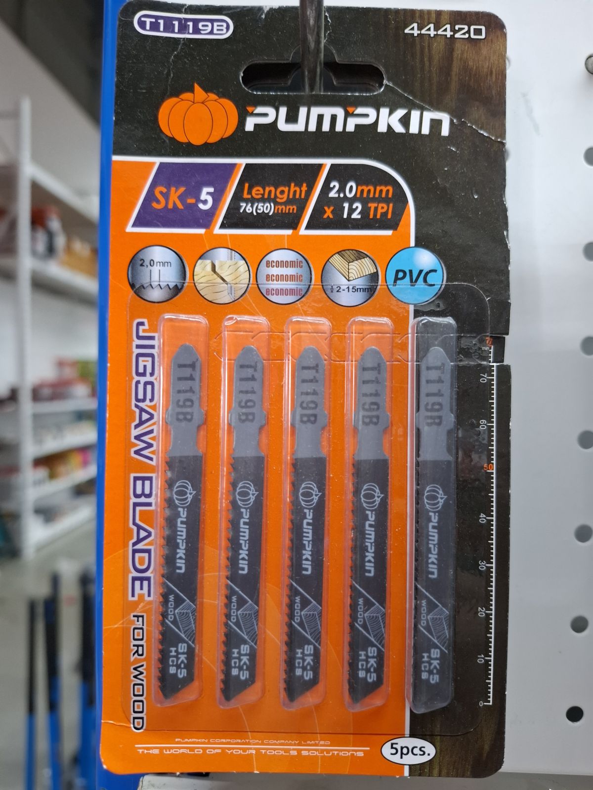 44420 ใบเลื่อยจิ๊กซอว์ T1119B PUMPKIN (FOR BOSCH)  