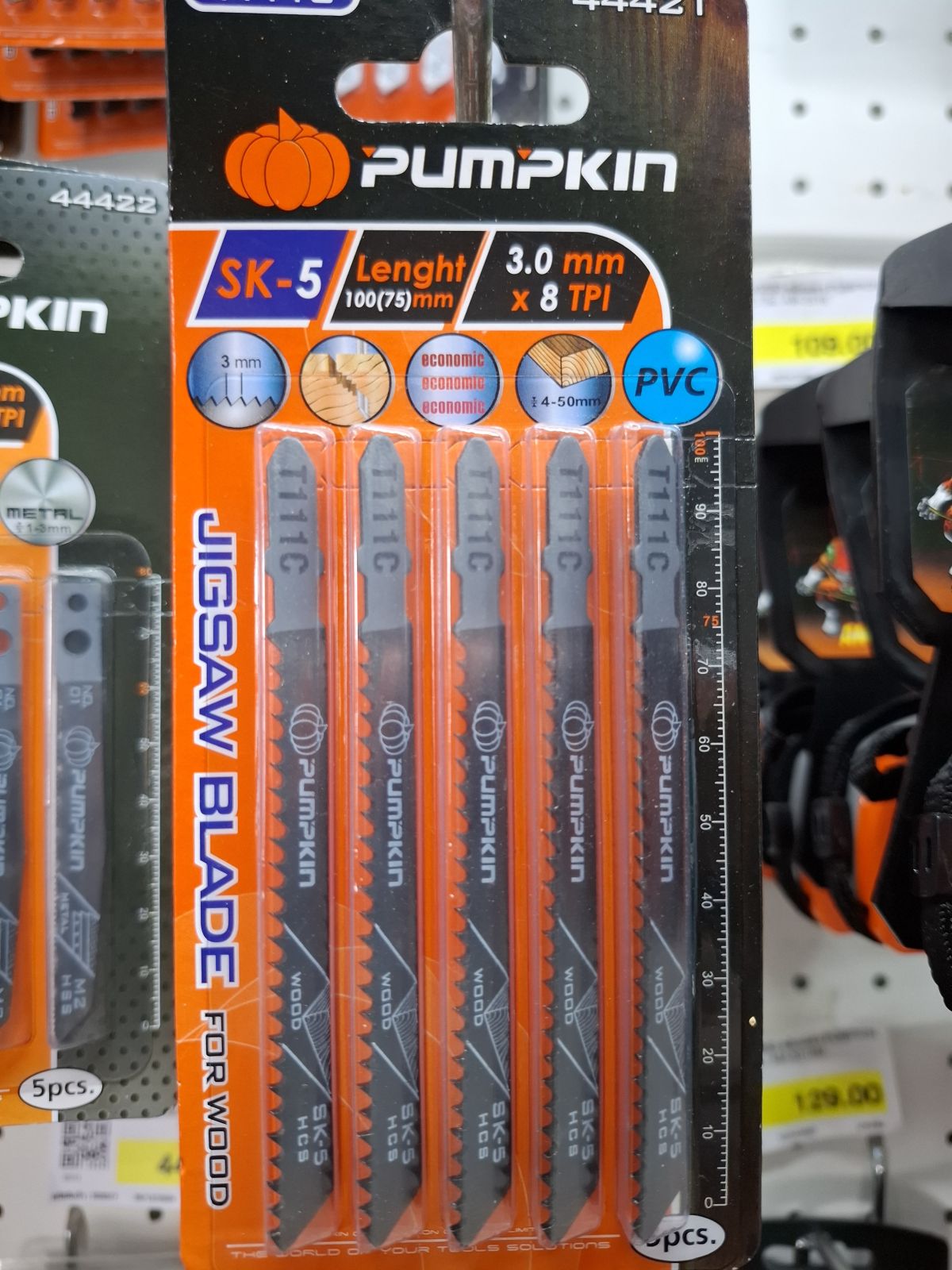 44421 ใบเลื่อยจิ๊กซอว์ T111C PUMPKIN (FOR BOSCH)  