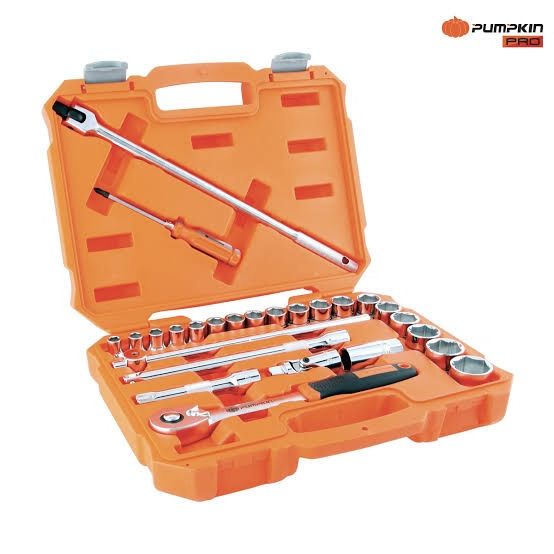 40263ชุดเครื่องมือลูกบล็อก-ไขควง 1/2" EVPO XI-ON 27ตัว/ชุด PRO-EVO27X PUMPKIN