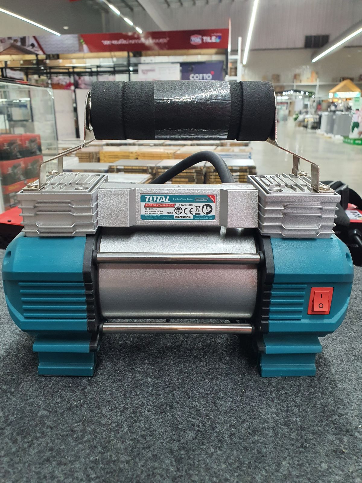 ปั๊มลมมินิ  12 โวลต์  18 แอมป์  ใช้ในรถยนต์ #TTAC-2506