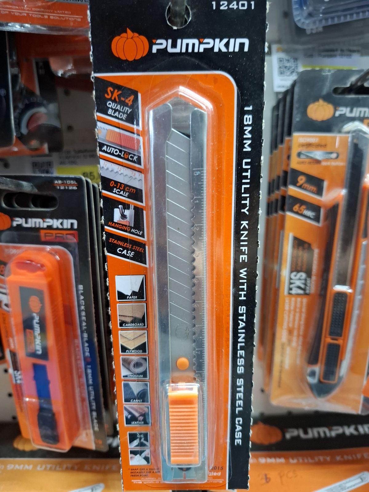 12401 มีดคัดเตอร์สแตนเลสใหญ่ PUMPKIN