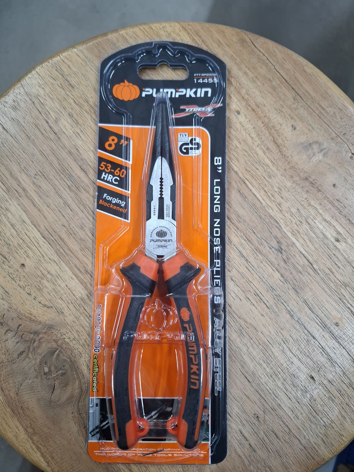 14455  คีมปากแหลม PUMPKIN 8"