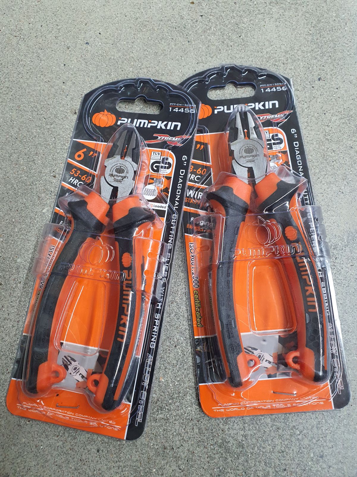 14456  คีมปากเฉียง PUMPKIN 6"