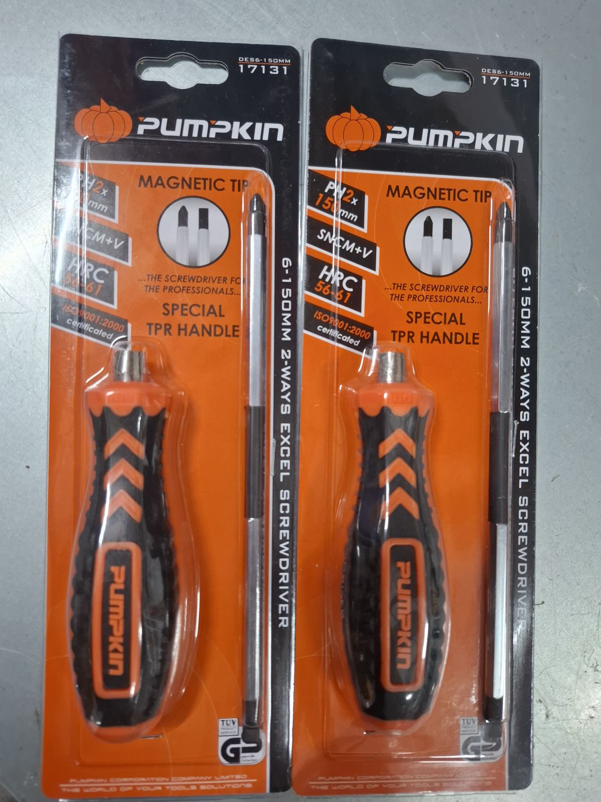 17131  ไขควงสลับด้าม DES6-150 mm. PUMPKIN