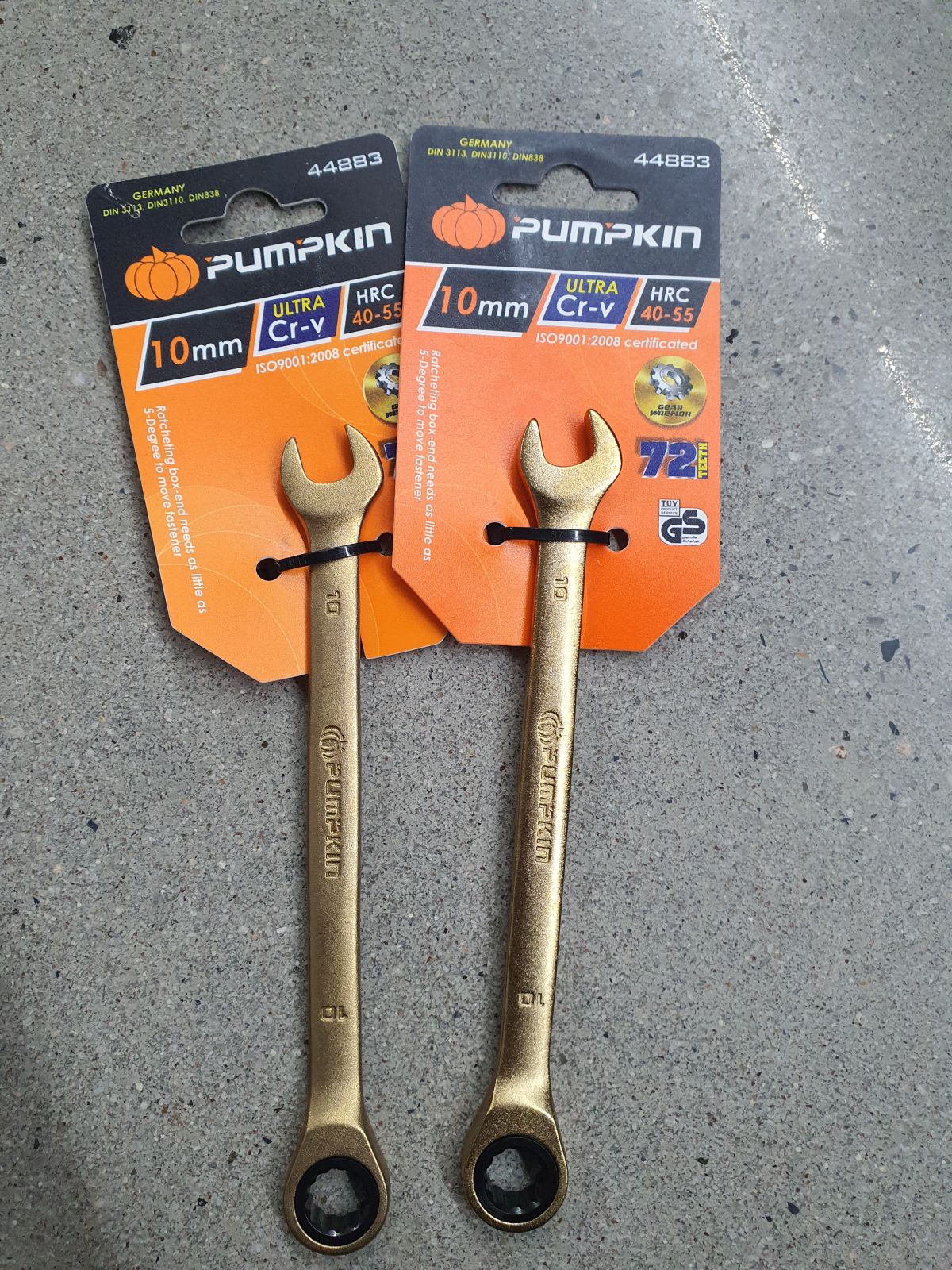 44883 ประแจแหวนฟรีปากตาย 10mm PUMPKIN