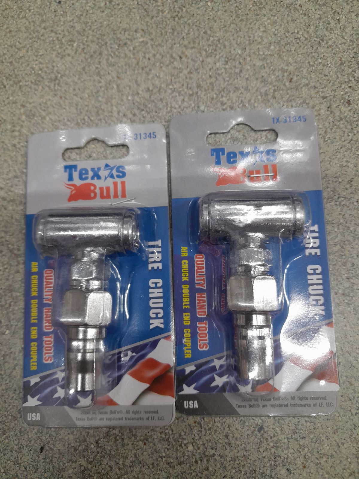 TX-31345 หัวเติมลมสั้มแบบสองหัว หางคอปเปอร์ Texas  Bull  TX-AST