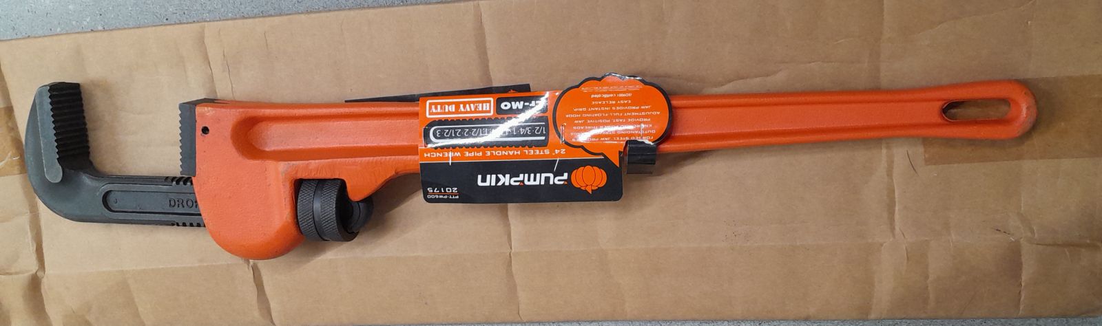 20175 ประแจจับแป๊บขาเดี่ยว CR-MO 24" HEAVY DUTY PTT-PW600 PUMPKIN