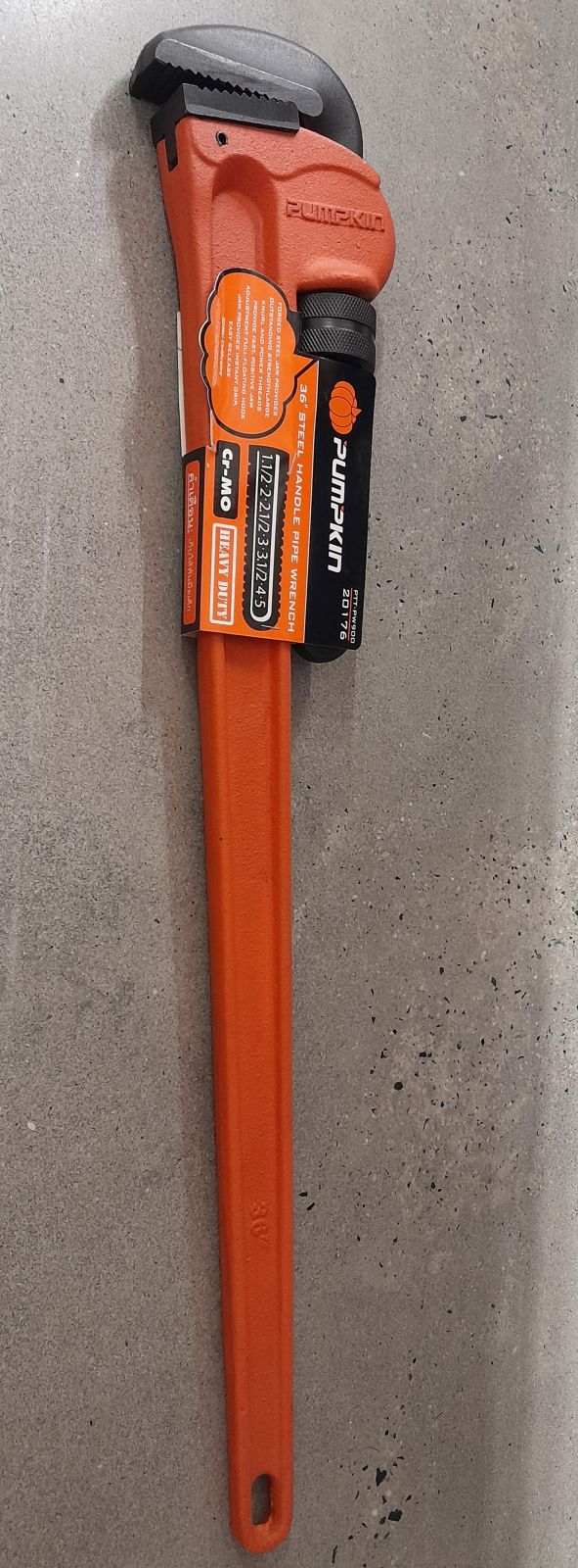 20176 ประแจจับแป๊บขาเดี่ยว CR-MO 36" HEAVY DUTY PTT-PW900 PUMPKIN 