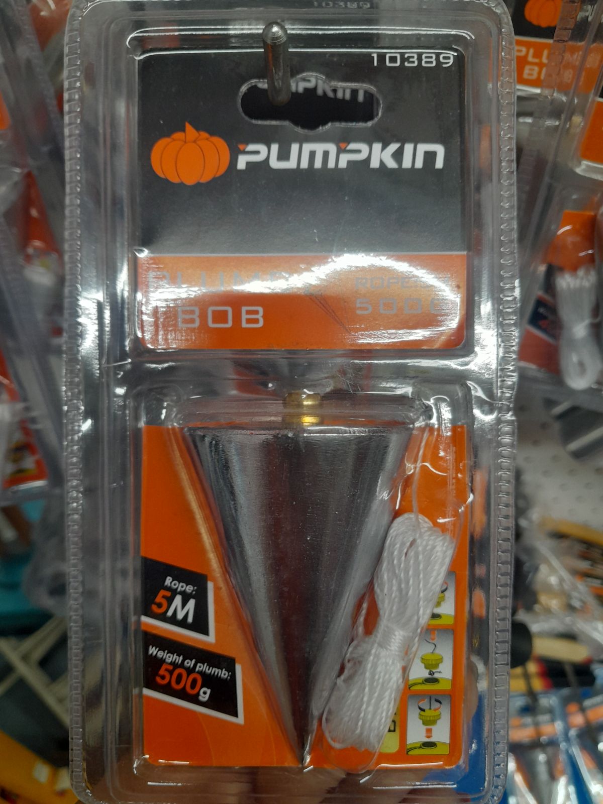 10389 ลูกดิ่ง 500 กรัม PUMPKIN 10389