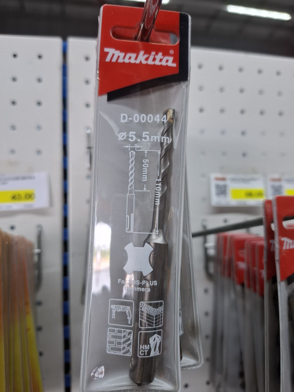 ดอกสว่านโรตารี makita แท้ 5.5*110 D-00430/D-00044