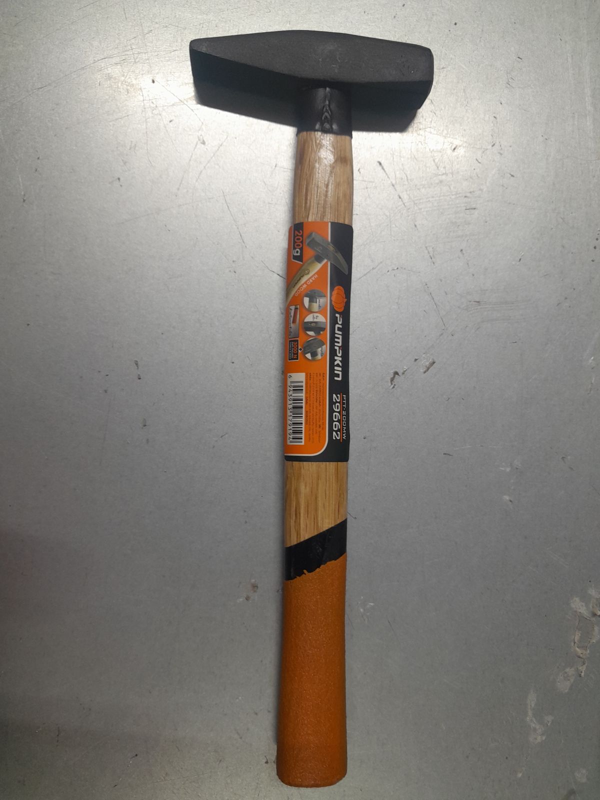 29662 ค้อนช่างทองด้ามไม้แข็งเสริมคอเหล็ก200g. PTT-200MW