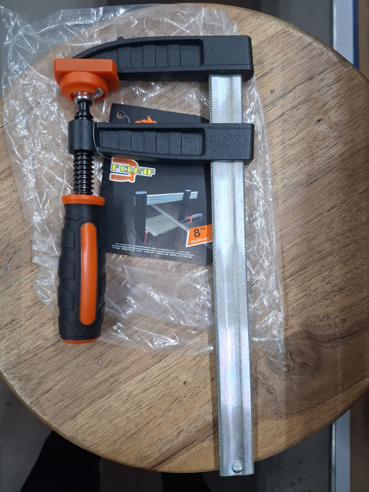 34211 ปากกาจับชิ้นงานตัวF 8"  PTT-F80200