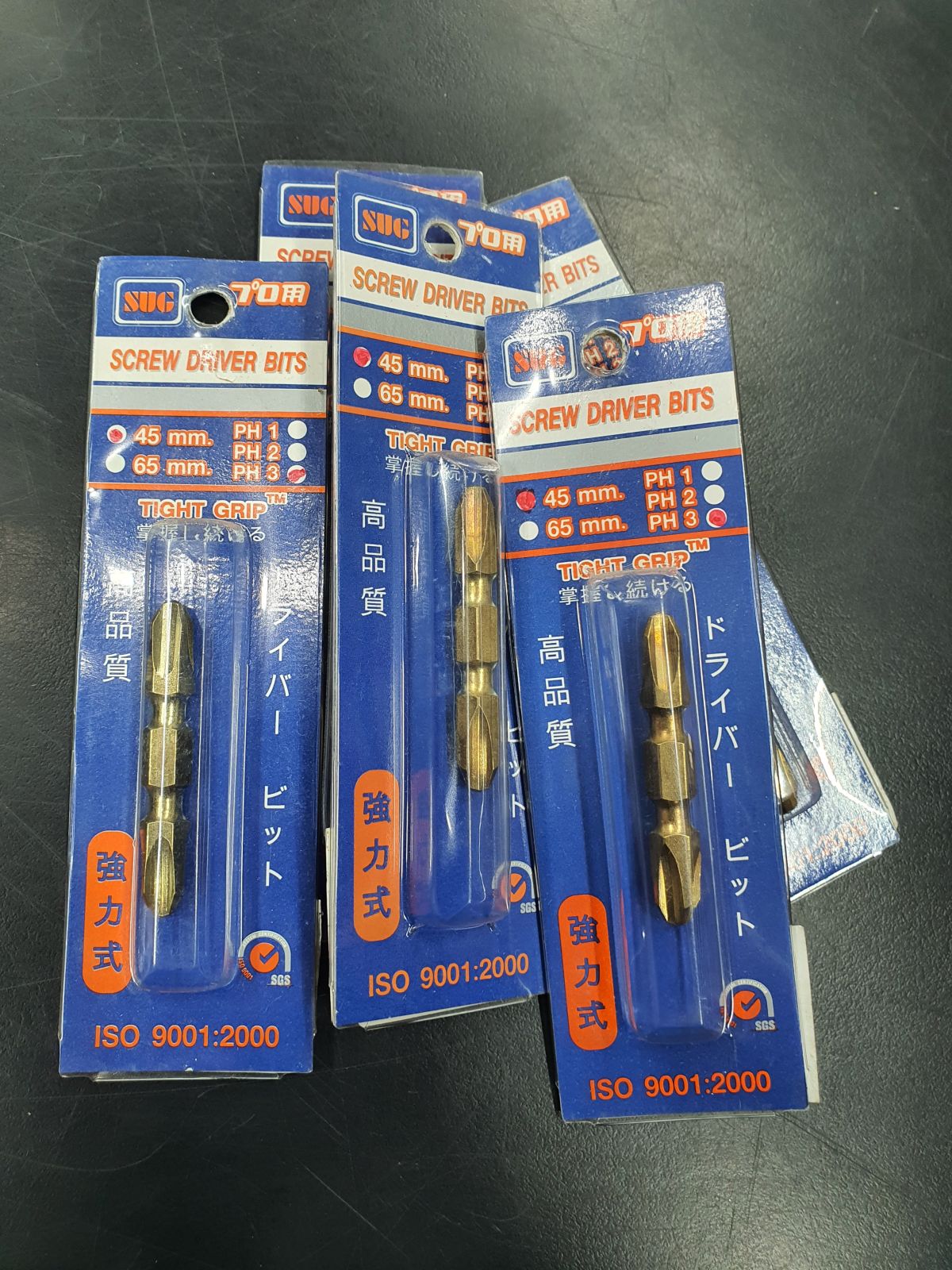 ดอกไขควง SUG # 3x3x45-L (สีทอง) 